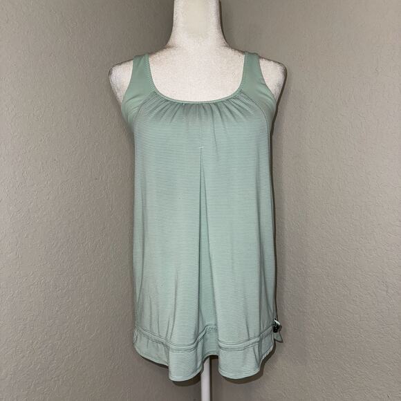 Lululemon Nouveau Limits Tank Top Women's Sea Mist Built-in Bra Four-Way Stretch - Picture 1 of 8